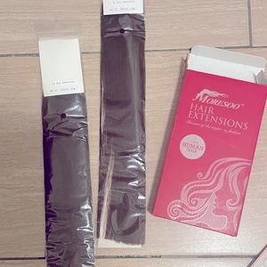 Chocolate brown I-tip extensions 16 inches